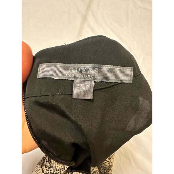 GUESS Woman's Sheath Short Sleeve Dress Snake Print Size 2 - Picture 4 of 5